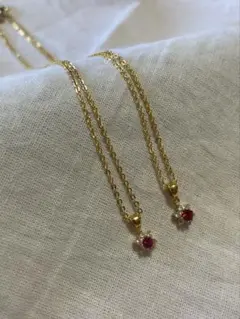未使用 ゴールドカラー ネックレス 2本セット アクセサリー