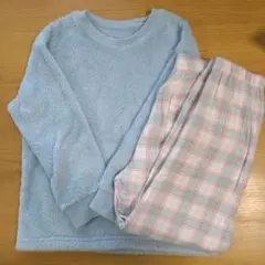 UNIQLO フリースフランネル フワフワパジャマ 130cm