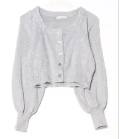 FREE'S MART シルバーラメクロップドカーディガン