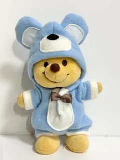 ぬいもーず　ぬいスター　服　クマ着ぐるみ　リボン付き　ブルー