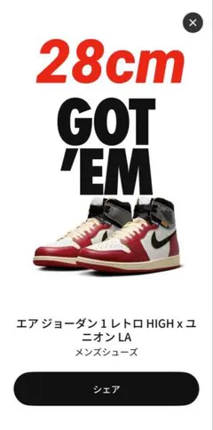 UNION × Nike Air Jordan 1Chicago/Shadow