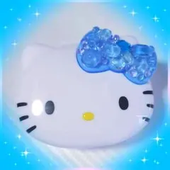 青キティちゃん デコケース ピルケース 小物入れ お薬ケース 収納 ブルー