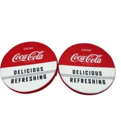 コカコーラ　円形クッション　座布団　赤　レア