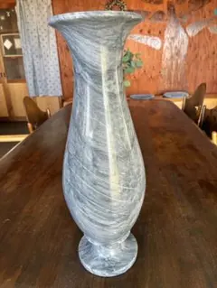 대리석 꽃병 특대 높이 약 44cm 대리석석 화기 항아리 입상 오브제