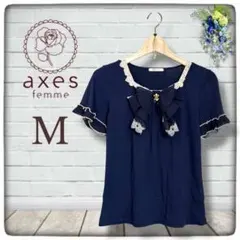 【激レア】美品 axes femme ビッグリボン ブラウス シャツ　姫系