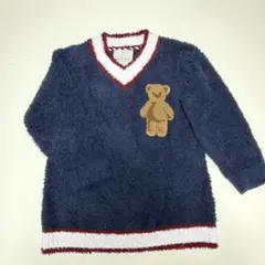 ジェラートピケ　ベア刺繍 もこもこルームウェア 上下セット