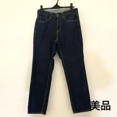 美品★GU ストレートデニム ダークブルー64センチ