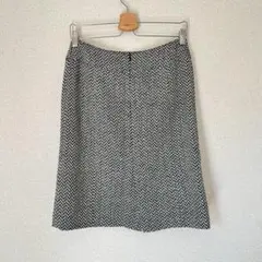 ensuite ツイード スカート ブラック×ホワイト サイズ3