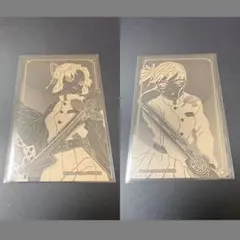 鬼滅の刃　箔カードコレクション　胡蝶しのぶ　栗花落カナヲ　2枚セット