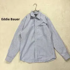【エディーバウアー】 S メンズ長袖シャツ　カッターシャツ　 ストライプ