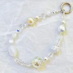 ビーズストラップ/キーホルダー　バッグチャーム ハンドメイドNO.614