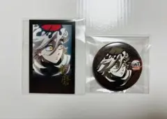 鬼滅の刃 ufotable DINING チェキ風ブロマイド　缶バッジ 童磨