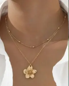 【✰大人気✰】レディースフラワーネックレスファッションおしゃれ