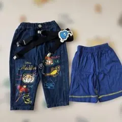 Disney アラジンデニムパンツとショーツセット 90