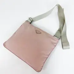 プラダ サコッシュ ショルダーバッグ ピンク 三角ロゴ テスートナイロン
