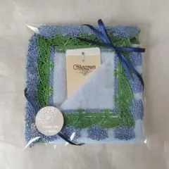 近沢レース店 3月シーズンタオルハンカチ アガパンサス アクアブルー