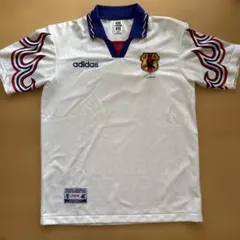 当時物】adidas サッカー日本代表 ユニフォーム 炎柄 Oサイズ 1997