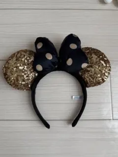 ディズニー カチューシャ 黒と金