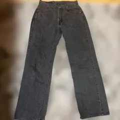 LEVI STRAUSS ブラックデニム ストレートパンツ