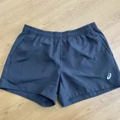asics XL 黒 ショートパンツ　アシックス　レディース