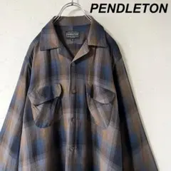 古着 ペンドルトン オンブレ オープンカラーシャツ レーヨンシャツ ボードシャツ