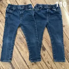 美品★MARKEY'S デニム　２枚セット　双子ちゃん　マーキーズ110cm