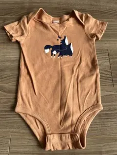 オレンジ きつね　ロンパース　gap