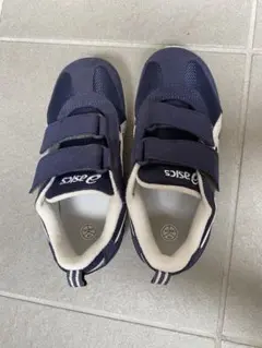 ASICS キッズスニーカー ネイビー/ホワイト