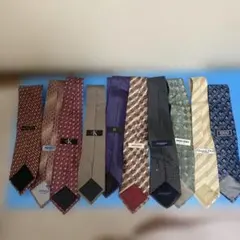ネクタイ10本セット (Donna Karan, Kenzo, CK)