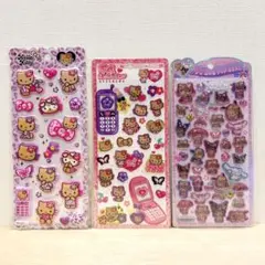 3点 ★ 平成はっぴーフォン マシュマロシール うるちゅるポップ 日焼け キティ