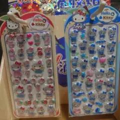 ハローキティー　ボンボンドロップシール　硬いぷくぷくシール2枚