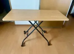 あずま工芸 昇降テーブル リフトテーブル ウォールナット ビンテージ調 作業台 あずま工芸 昇降テーブル リフトテーブル ウォールナット ビンテージ調