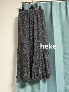 花柄　ロングマーメイドスカート