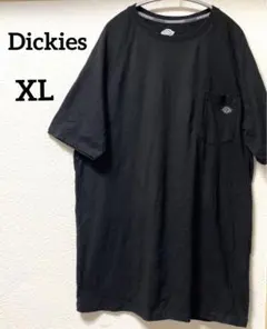 大きいサイズ ディッキーズ XLサイズ Tシャツ 半袖 ブラック 胸ポケット