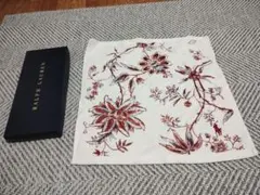 ★Ralph Lauren 花柄タオルハンカチ 専用ボックス付き