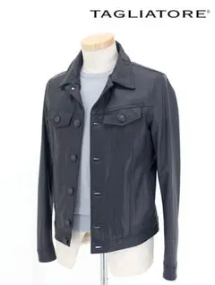 希少TAGLIATORE LANNY ラムナッパレザー 3rdジャケット 干場