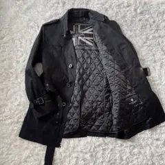 ブラックレーベルクレストブリッジ　トレンチコート　黒　LLサイズ　ライナー付き