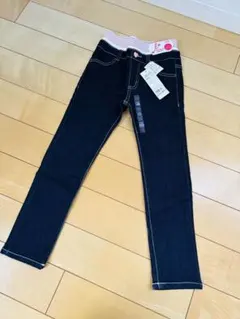 新品タグ付き デニムパンツ　ポケットハート　120センチ
