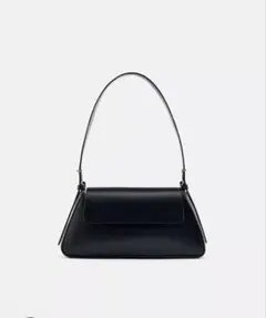 ZARA フラップミニマルショルダーバッグ