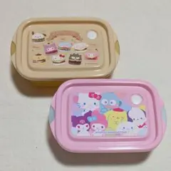 サンリオキャラクターズ　食品保存容器　タッパー　お弁当箱　2個セットのサムネイル