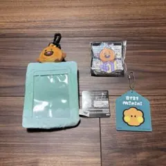 BT21 キャラクター付き水色キーホルダー