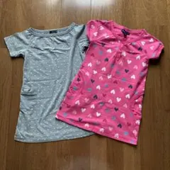 ハート柄半袖ワンピース ベビーギャップ　コムサイズム　まとめ売り　2点110cm