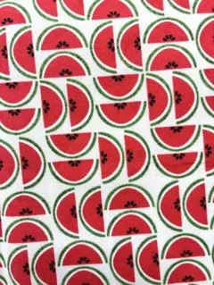 新品未使用【USAコットン】MODA FABRICS　スイカ　西瓜　幾何学