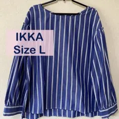 IKKA ストライプ ブラウス Lサイズのサムネイル