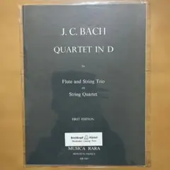 J.C. Bach Quartet in D 【まとめ買いお得】