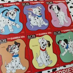 7124 外国切手 ガンビア 1997年 101匹わんちゃんの新しい子犬たち