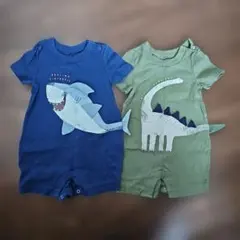 ＧＡＰ 半袖ロンパース ２枚セット 3-6month