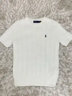 Ralph Lauren ケーブルニット半袖 【美品】