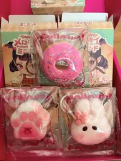 OPP袋未開封】Mellojoy ミニランド ピーチ肉球トースト 桜うさぎ