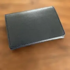 [未使用] 革製 名刺入れ 紺